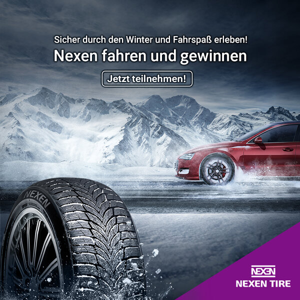 Nexen Reifen kaufen und mit etwas Glück gewinnen